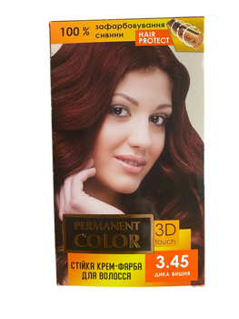 Крем-краска для волос PERMANENT COLOR тон 3,45 Дикая вишня ТМ Аромат