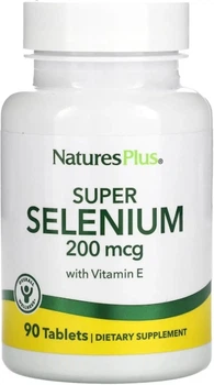Селен Nature's Plus Super Selenium 200 мкг 90 таблеток в упаковке (ARE-575157)