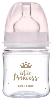 Детская бутылочка антиколиковая для кормления новорожденных 120 мл EasyStart Royal Baby Canpol babies розовый