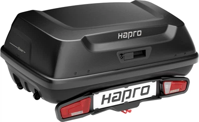 Бокс на фаркоп із кріпленням Hapro Boxer M (Hexagon Black) 37505 + Hapro Frame 37330 (HP 37505-37330)