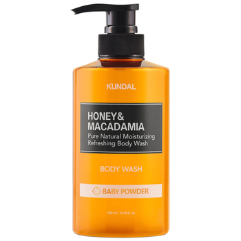 Гель для душа KUNDAL Honey & Macadamia Body Wash Acacia Moringa на основе мёда, масел и алое вера с ароматом акации и моринги, 500 мл