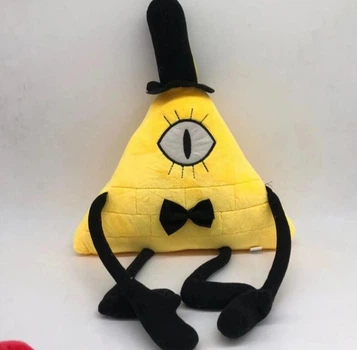 Мягкая игрушка обнимашка Gravity Falls Подушка Гравити Фолз Билл Шифр Иллюминат 40 см (желтый)