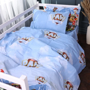 Комплект постільної білизни Mirson Полуторний 143х210 см Kids Time 17-0800 Paw Patrol Adventure Бязь (2200011444543)