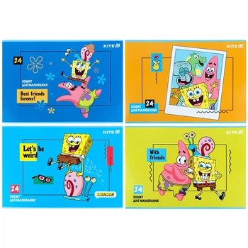 Альбом для малювання Kite SpongeBob SquarePants SB25-242, 24 аркуші