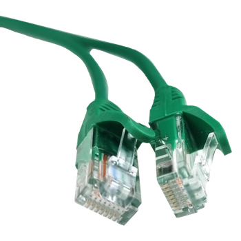 Патч-корд UTP Cat 5E 0.5м Green для підключення мережевого обладнання, комп’ютерних мереж та передачі даних