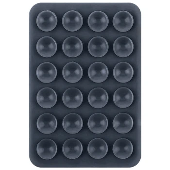 Держатель-присоска для телефона Double Side Silicone 80*55мм Dark Gray