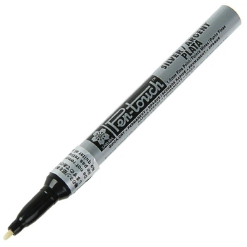 Маркер Pen-Touch Срібло тонкий (FINE) 1мм Sakura (41302(SE) )