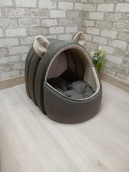 Будинок лежанка для котів та собак Animals_joy Кошик S 34*34 см (157)
