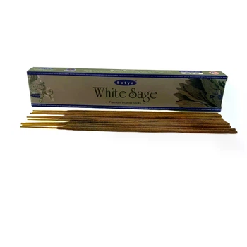 Благовония Satya White Sage, премиум серия, 15 г, пыльцевые, ручная работа 35056