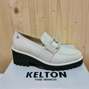 Лоферы Kelton, бежевый цвет, кожаная подкладка, р.35