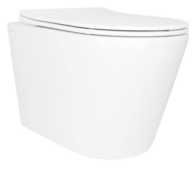 Унитаз подвесной Qtap Scorpio Ultra Quiet, с сиденьем Slim Duroplast/Soft-close/Quick relase QT14332380ASW