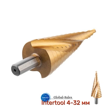 Свердло сходове по металу Intertool 4-32 мм (SD-5832)