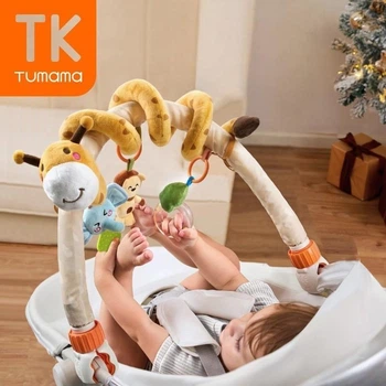 Детская развивающая дуга Tumama Сафари Универсальная для коляски автокресла кроватки Разноцветный 7747