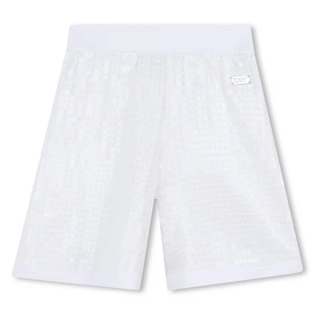 Шорты DKNY, арт. 62271, блестки, белый, 4 года, 100 см