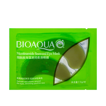 Патчі під очі Bioaqua Nicotinamide Seaweed Eye Mask з нікотинамідами та водоростями