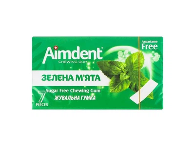Жувальна гумка Aimdent 420г 7pc Spearmint (24шт)