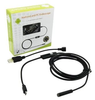 Камера Ендоскоп Android and PC Endoscope, гнучка USB-камера (100P) 2 метри