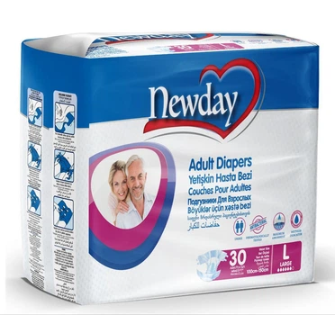 Подгузники для взрослых NewDay Adult Diapers L, 30шт