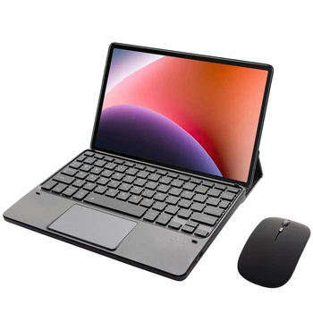 Клавиатура-подставка беспроводная Smart Keyboard + Мышка для Blackview Tab 7 Pro Ukr+Eng Black