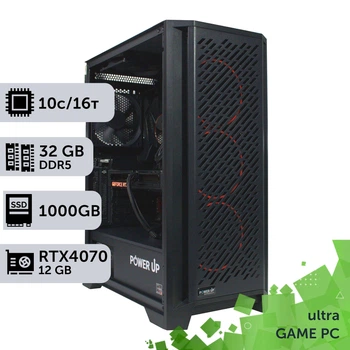 Игровой компьютер GamePC Ultra #286 Core i5 13400F / 32 GB / SSD 1TB / GeForce RTX 4070 12GB геймерский системный блок для киберспорта и стриминга