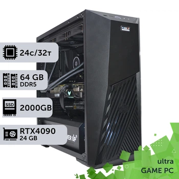 Ігровий комп'ютер GamePC Ultra #236 Core i9 13900F / 64 GB / SSD 2TB / GeForce RTX 4090 24GB геймерський системний блок для кіберспорту та стрімінгу