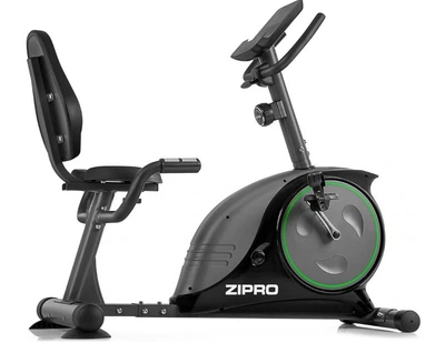 Велотренажер горизонтальный со спинкой Zipro Easy до 150 кг с системой магнитного сопротивления
