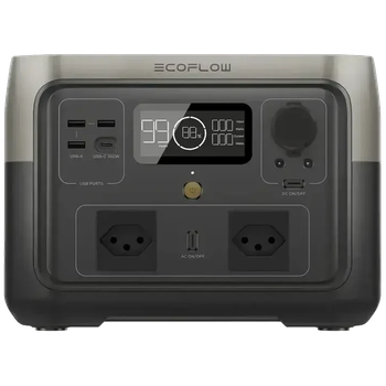 Портативний зарядний пристрій EcoFlow RIVER 2 MAX Switzerland Version 500 Вт, Чорний