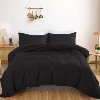Комплект постільної білизни MirSon Satin Light Pro 10-006 Black 220 x 240 см (2200010171716)