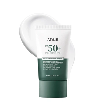 Солнцезащитный крем для лица Anua Heartleaf Silky Moisture Mild Sunscreen SPF50+