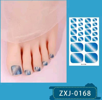 Наклейки для нігтів на ногах Котяче око ZXJ-0168