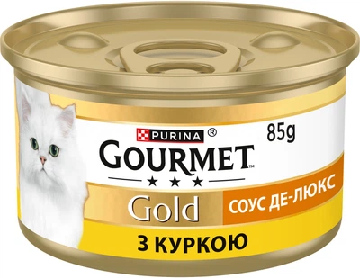 Вологий корм Purina Gourmet Gold Соус Де-Люкс з куркою 85 г