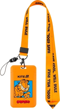 Бейдж-слайдер Kite Garfield в комплекті вертикальний помаранчевий (GF25-450)