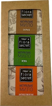 Набор мыла "Антицеллюлитное, скраб, мята" - Flora Secret (soap/3x75g) (1427602-28723057)
