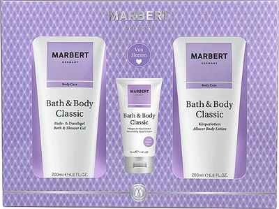 Marbert Bath & Body Classic - Набір (sh/gel/200ml + h/cr/50ml + b/lot/200ml) (1148489-123068)