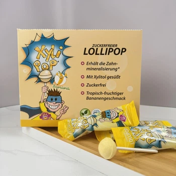 Льодяник з ксилітом miradent XyliPOP (банан), 50 шт