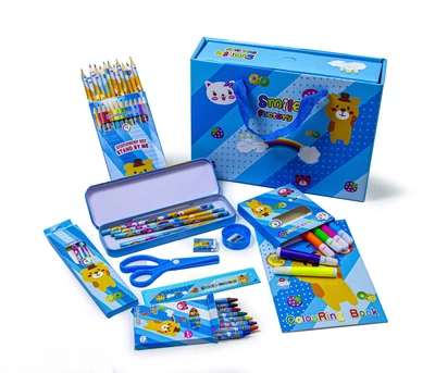 Детский канцелярский набор Smile Factory CD 8808. Blue (424079191)