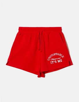 Спортивные шорты женские Tally Weijl SSHCOPATTOS2-CBP 32 Красные (7612950062132)