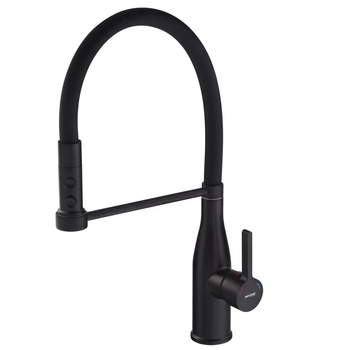 Смеситель для кухни Mixxus Premium Summer 017 BLACK REFL.BLACK (MI6961)