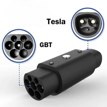 Перехідник для заряджання Tesla - GBT 7KW - 32A (Tesla-GBT)