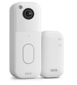 Беспроводная панель вызова Blink Video Doorbell 2-Gen+Sync Module HD-обзор с головы до ног - White