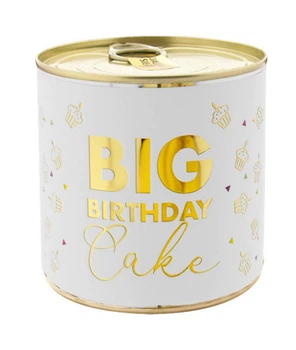 Торт брауні в білій банці Big Birthday Cake