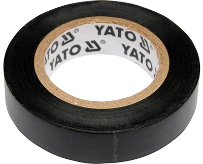 Електроізоляційна стрічка Yato 12 мм x 10 м x 0.13 мм YT-8152 Чорна (5906083981524)