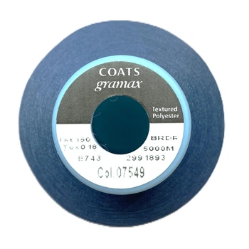 Нить для оверлока Coats Gramax №160 / 5000м E743-07549 Сизый