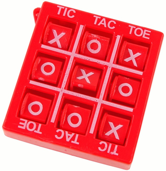 Настільна гра Lean Toys Хрестики-нулики Червона 4.5 см (5905679075463)