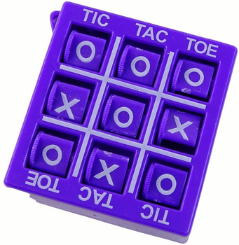 Настільна гра Lean Toys Хрестики-нулики Фіолетова 4.5 см (5905679075494)
