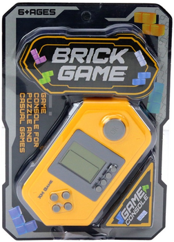 Zabawka interaktywna Lean Toys Konsola Tetris Brick Game Szaro-żółta (5905991004349)