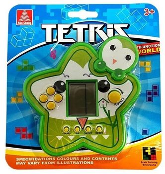 Zabawka interaktywna Lean Toys Konsola Tetris Gwiazdka Zielona (5902808159902)