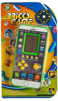 Інтерактивна іграшка Lean Toys Консоль Тетріс Мобільник Зелена (5905884457948)