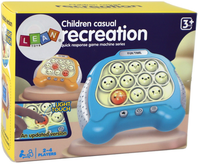 Сенсорна гра Lean Toys Pop-it Консоль Блакитна (5905884452721)