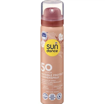 Сонцезахисний спрей для обличчя невидимий захист sundance Sonnenspray Gesicht invisible protect LSF 50 75 мл